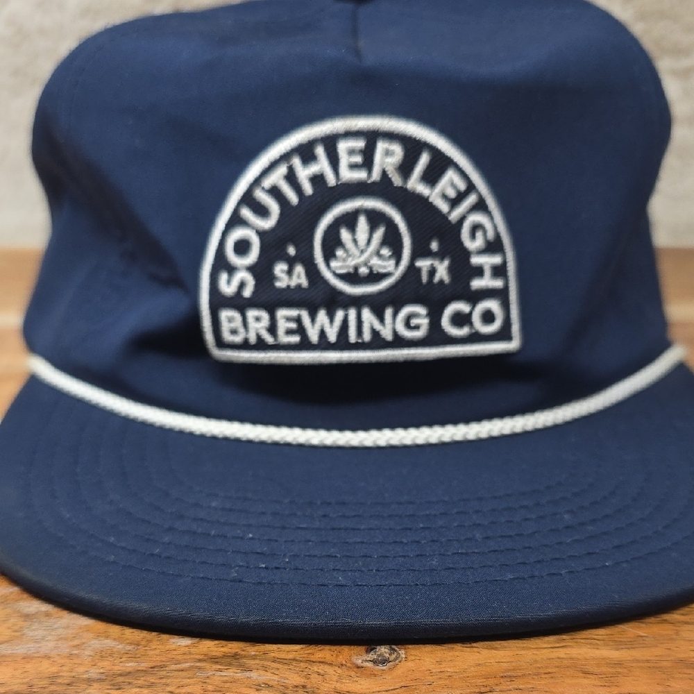 Port Authority Navy and White Southerleigh Brewing Co. Rope-Trim Cap